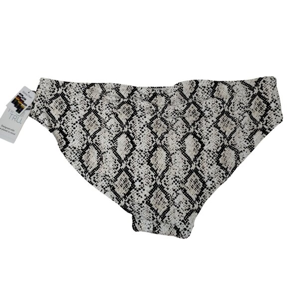 Snake Print High-Waisted Bikini Bottom XL 16-18 Time & Tru Stretchy Nylon/Spande - Picture 5 of 5